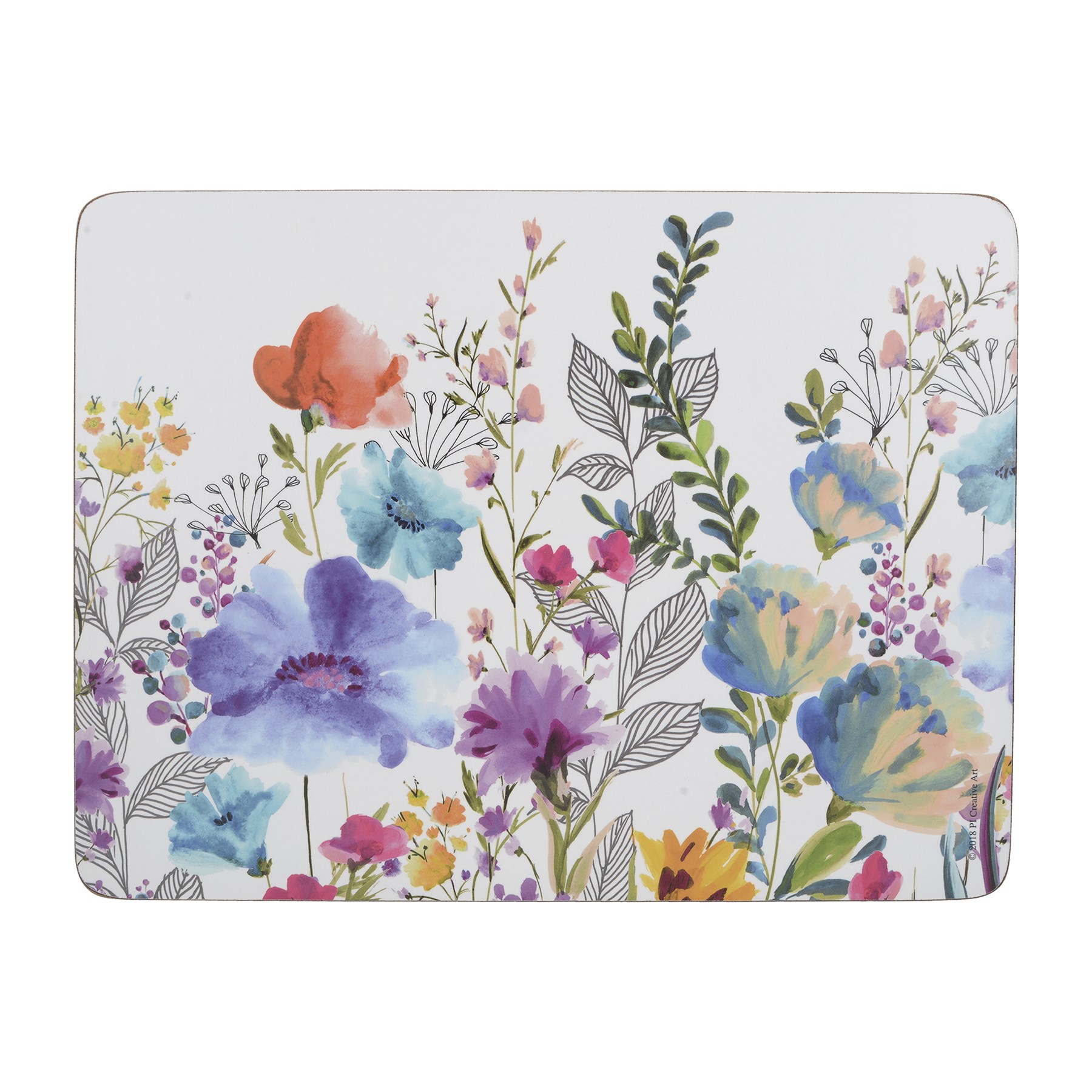 Creative Tops Ct Prem Meadow Floral Std Mats pk6 (C000337)