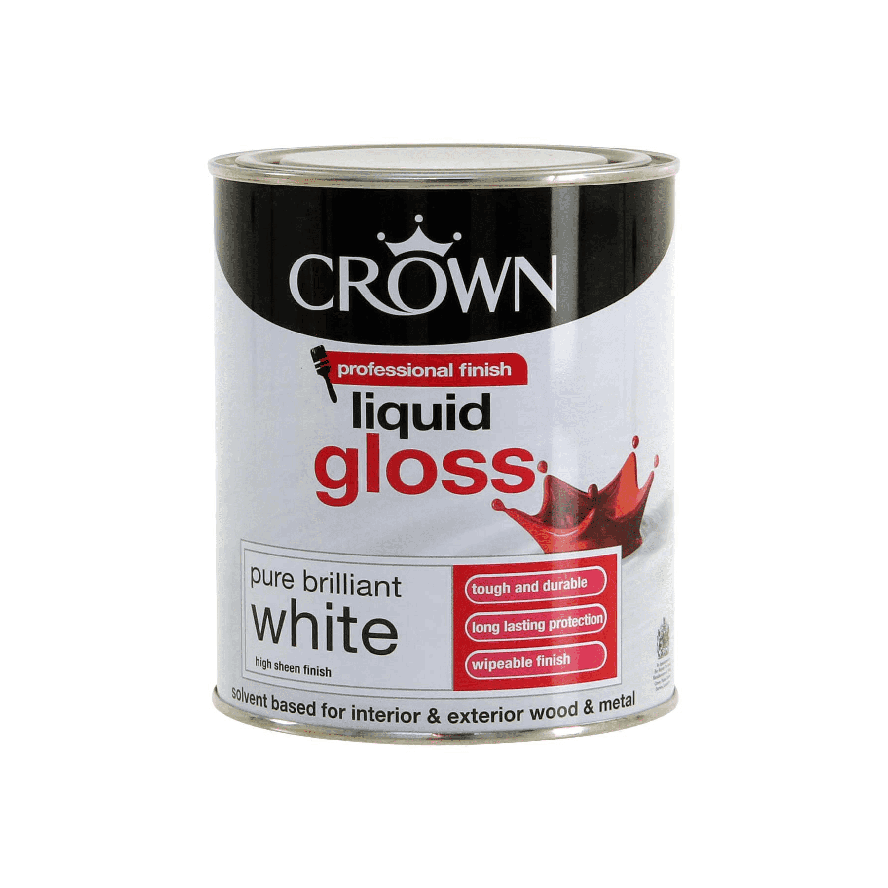 Crown Liquid Gloss Brilliant White 750ml (5026735)