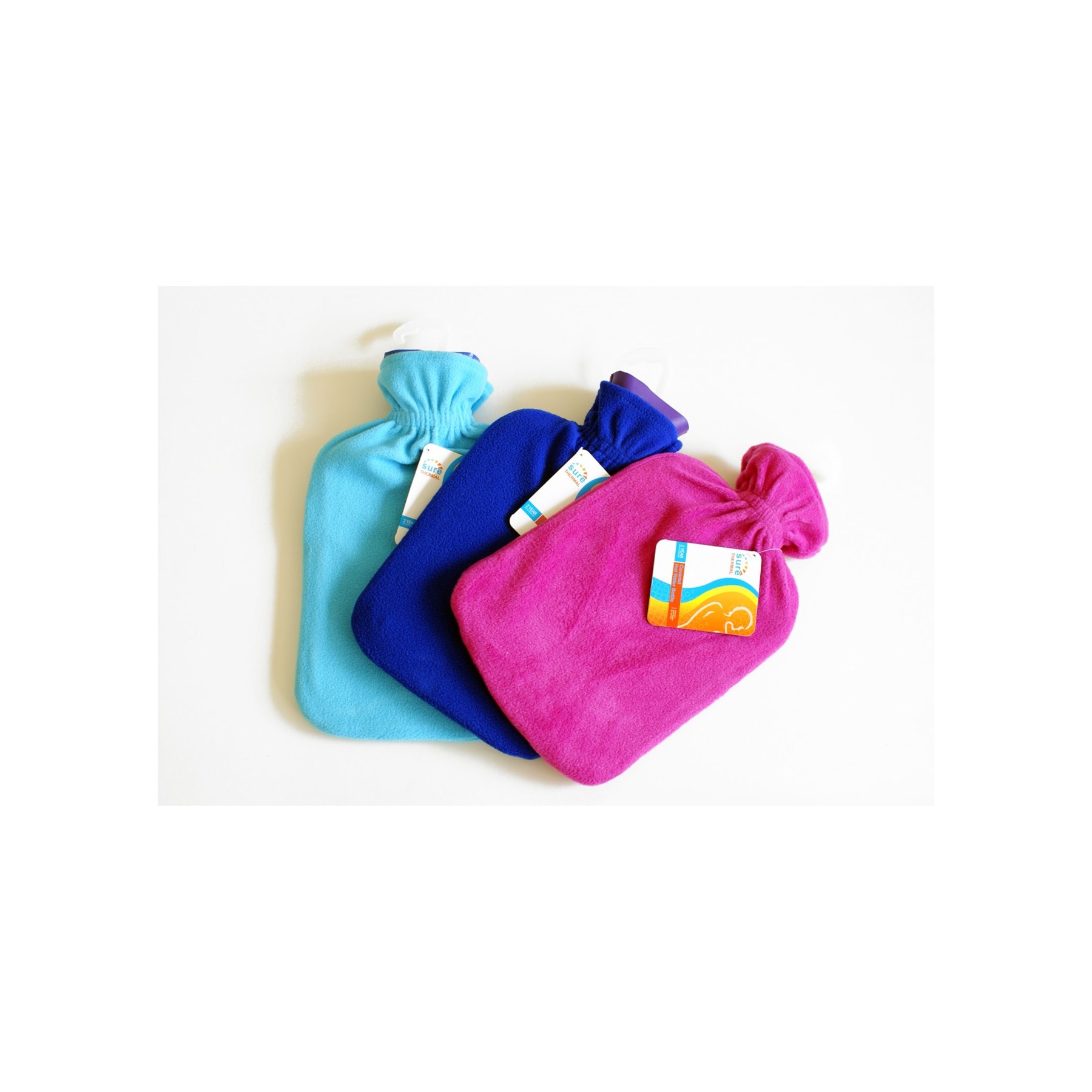 Hot Water Bottle With Fleece Cover 2 ltr (CS01415)