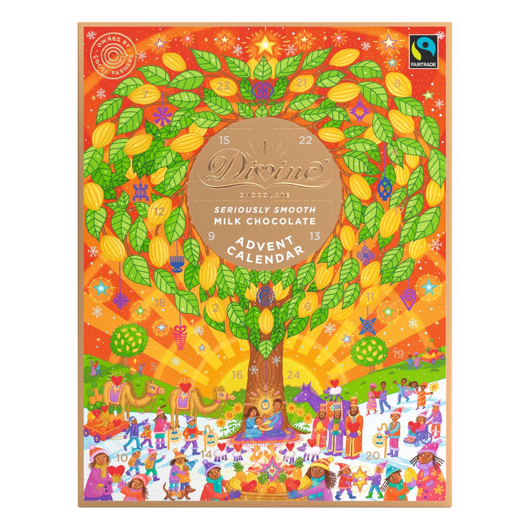 Divine Advent Calendar Milk Chocolate 85g (DN514)