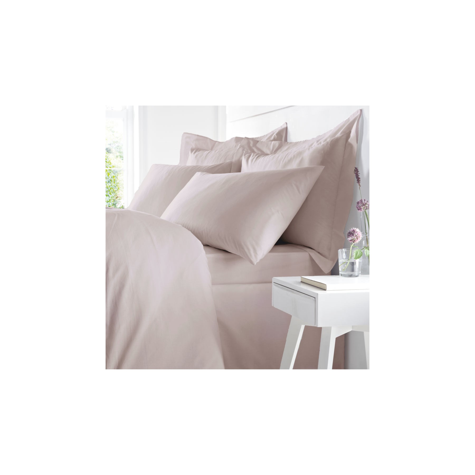 Egyptian Cotton Duvet Set Charcoal Double (BD/54043/R/DQS/CHC)