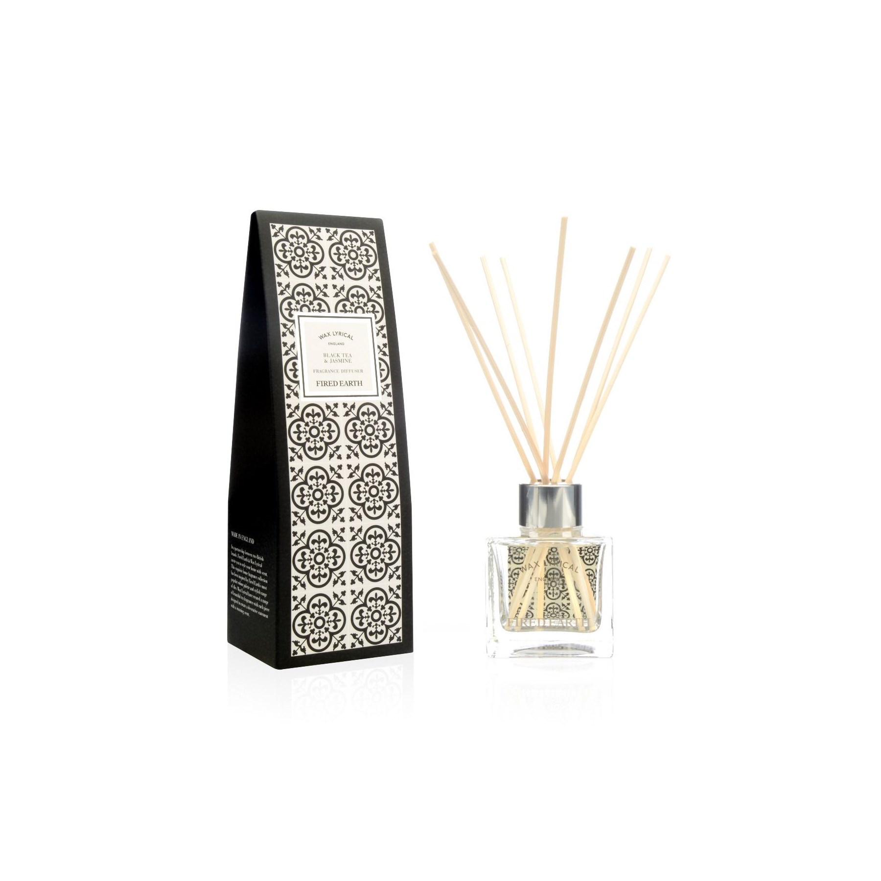 Fired Earth Reed Diffuser Black Tea & Jasmine 100ml (FE2103)