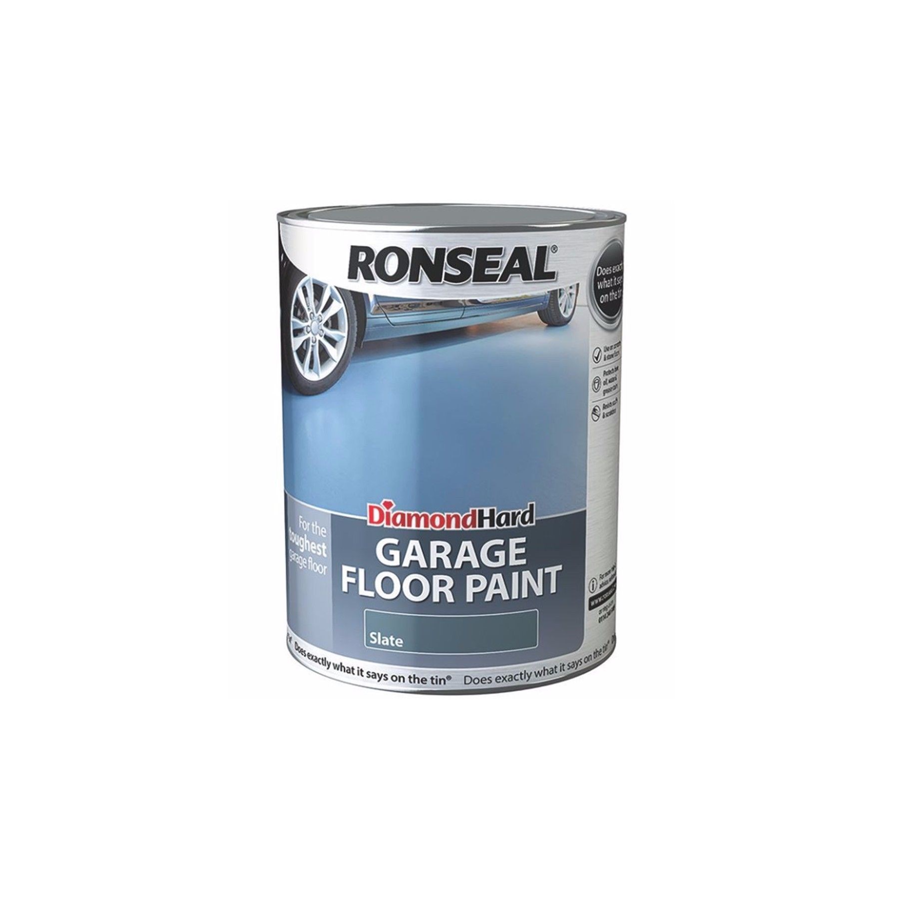 Ronseal Diamond Hard Garage Floor Paint Slate 5l (35763)