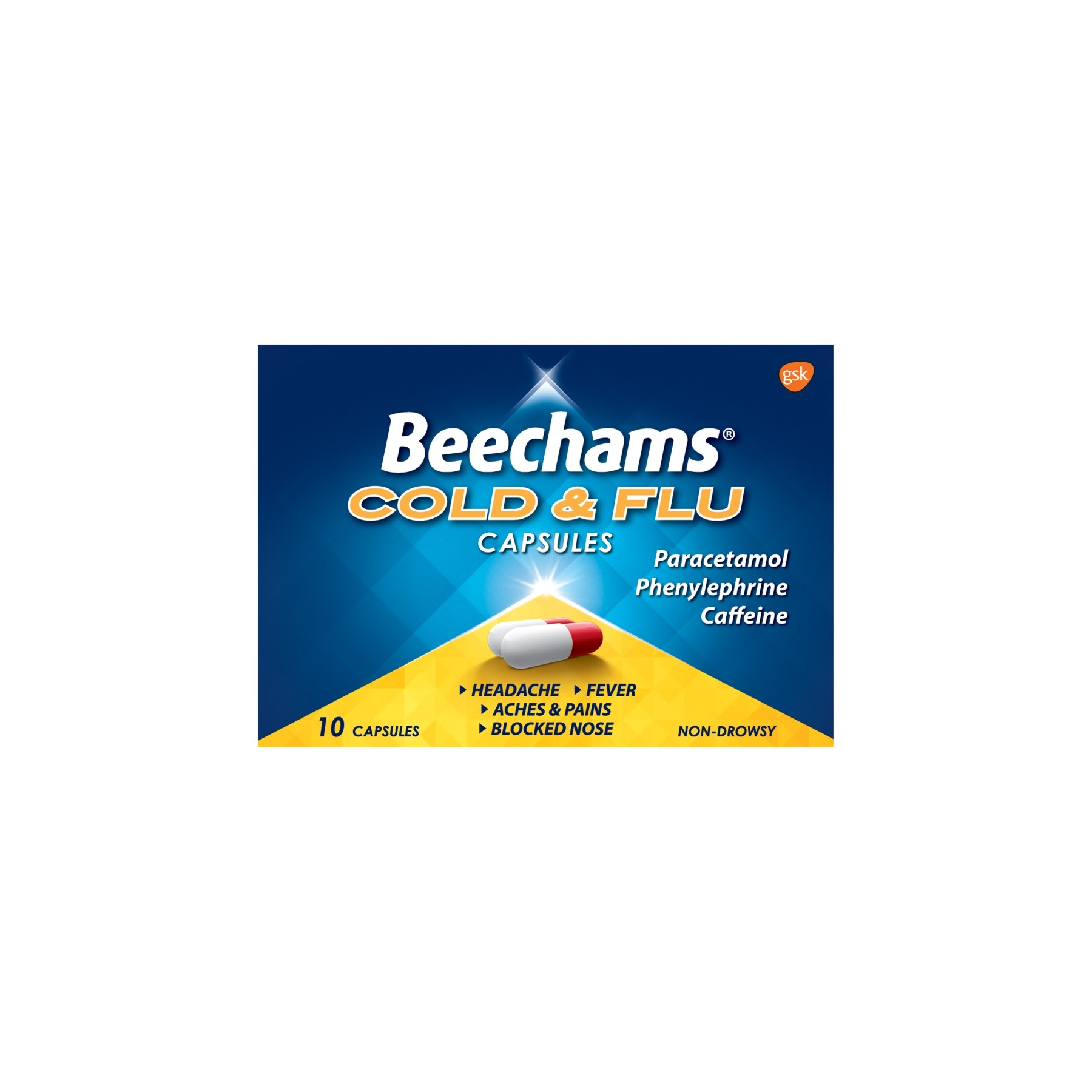Beechams Cold & Flu Capsule 10s (GSK013547)