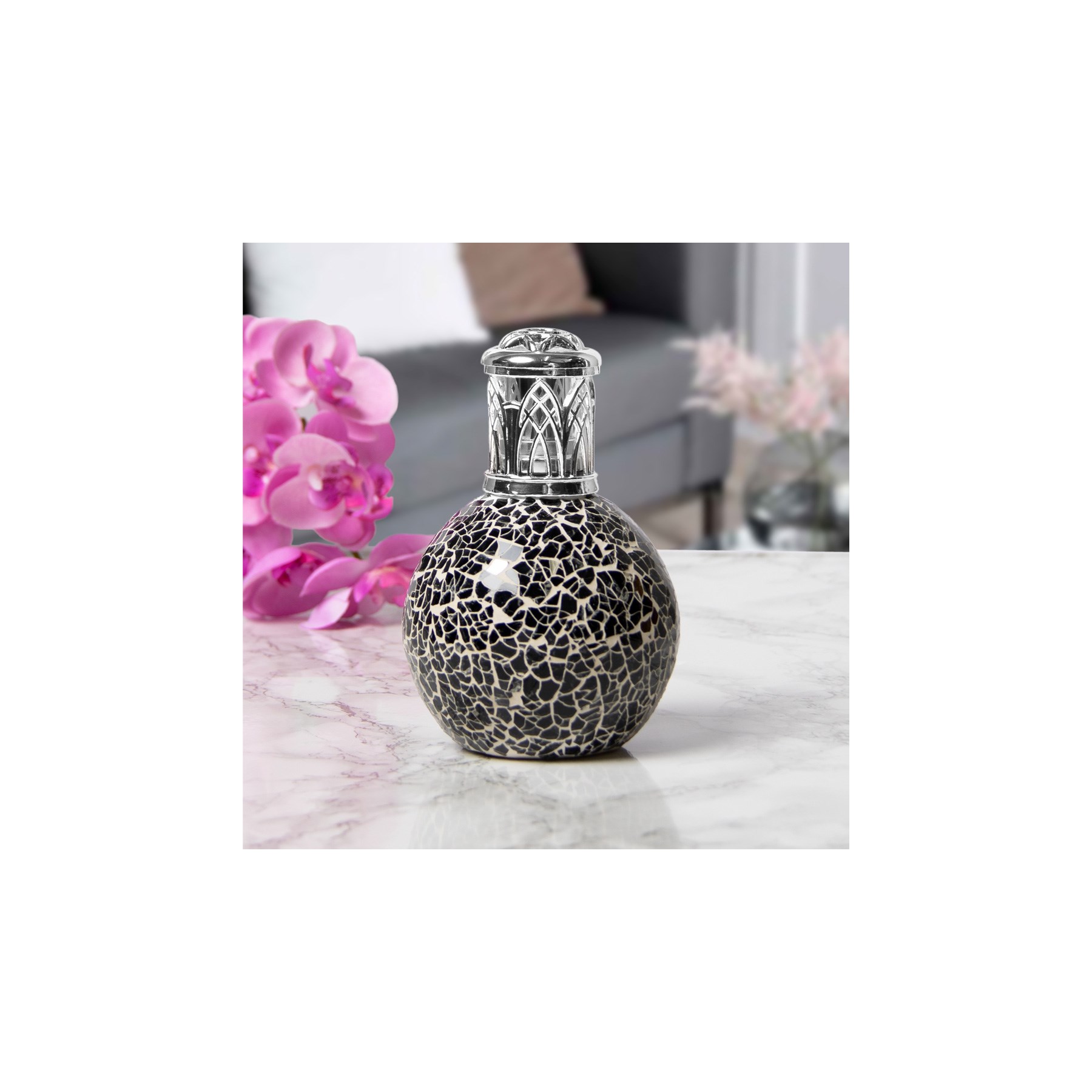 Fragrance Lamp Black Mosaic (LP46692)