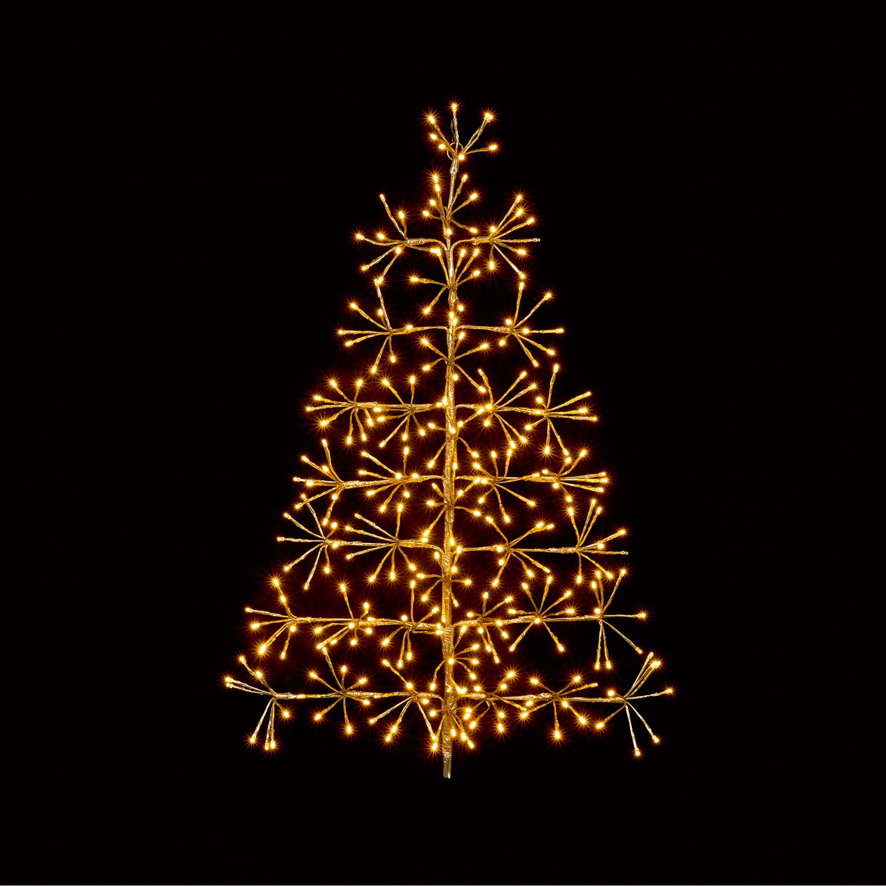 Gold Tree Starburst Warm White 90cm (LV191434G)