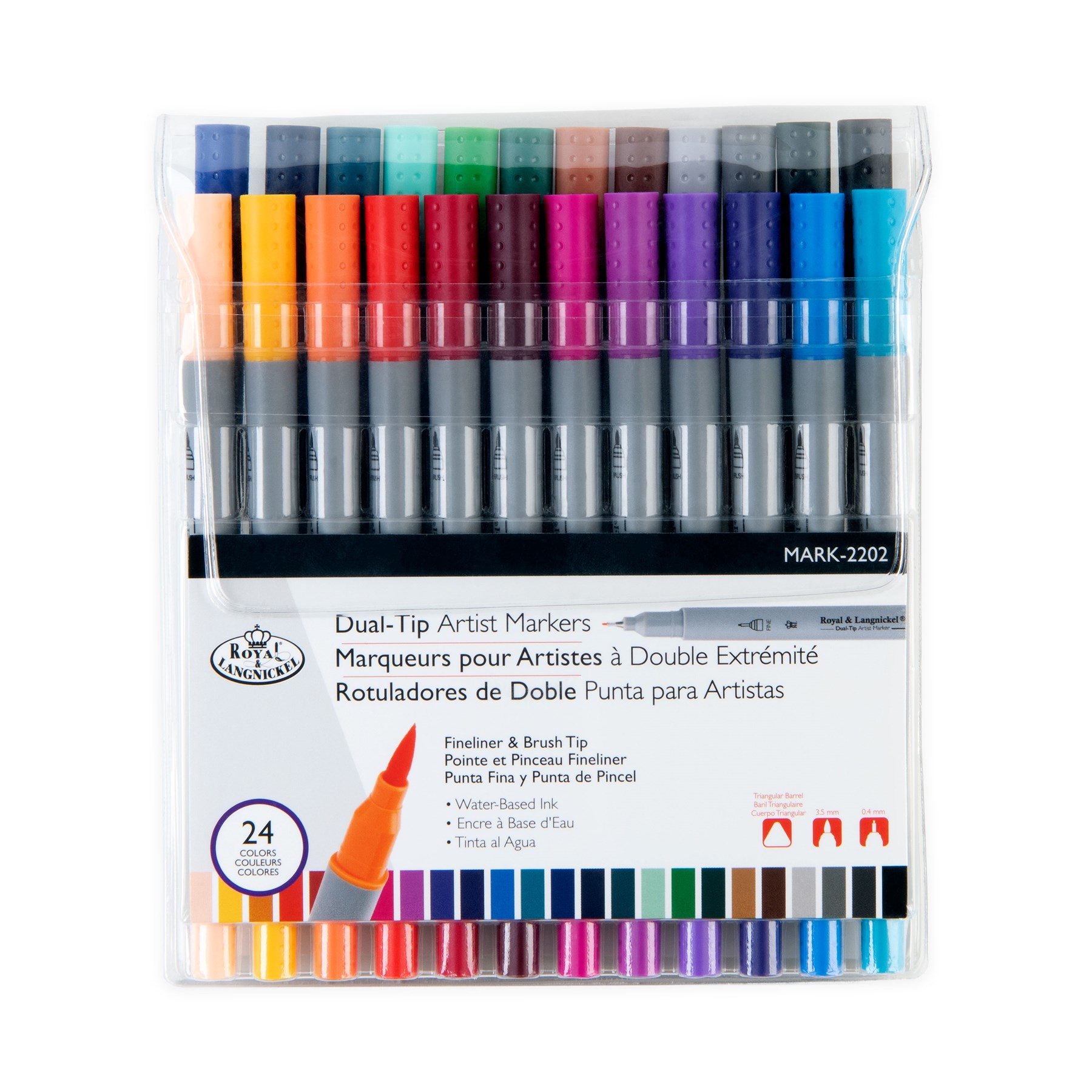Royal Brush Dual Tip Artist Markers 24s (MARK2202)