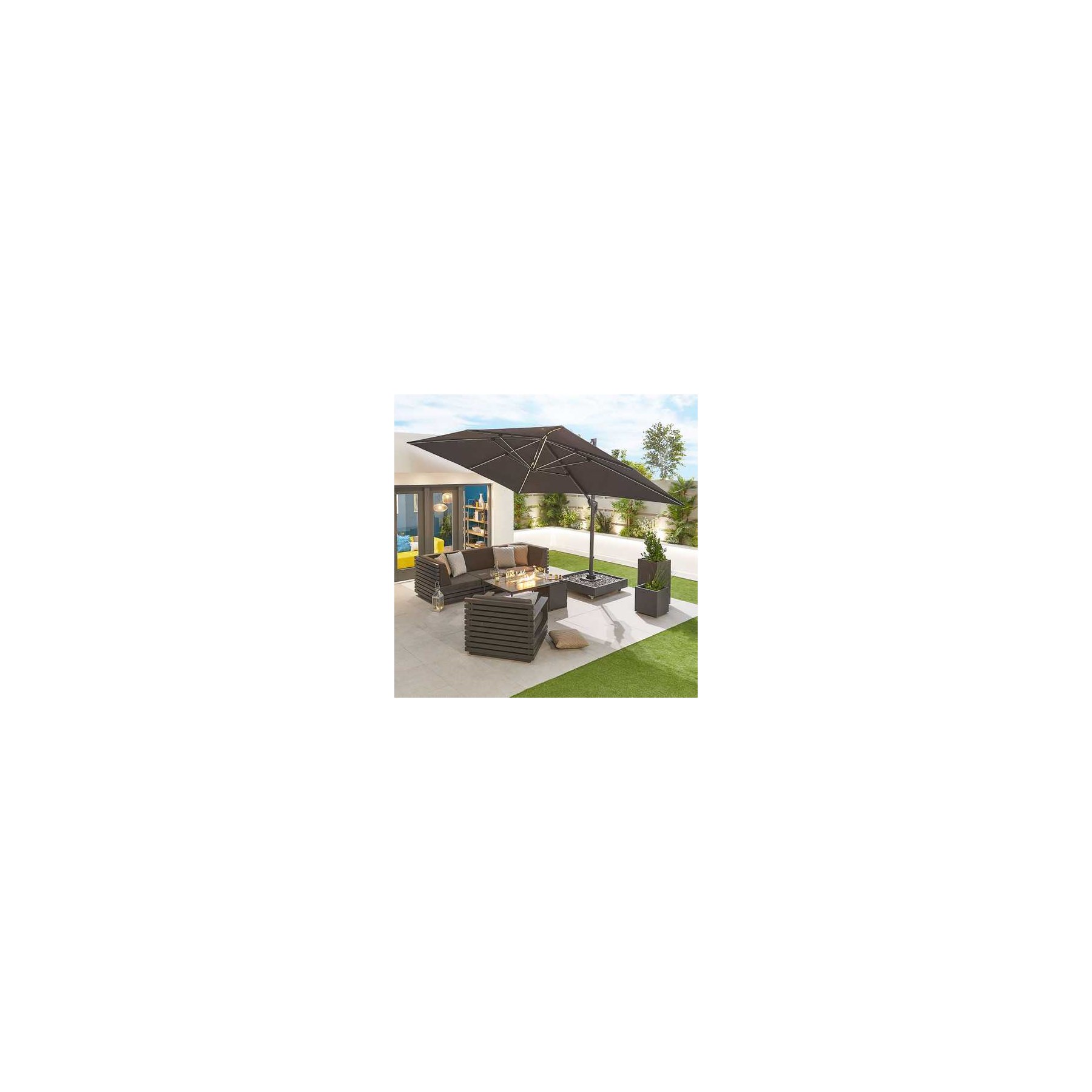 galaxy 4m x 3m rectangular cantilever parasol