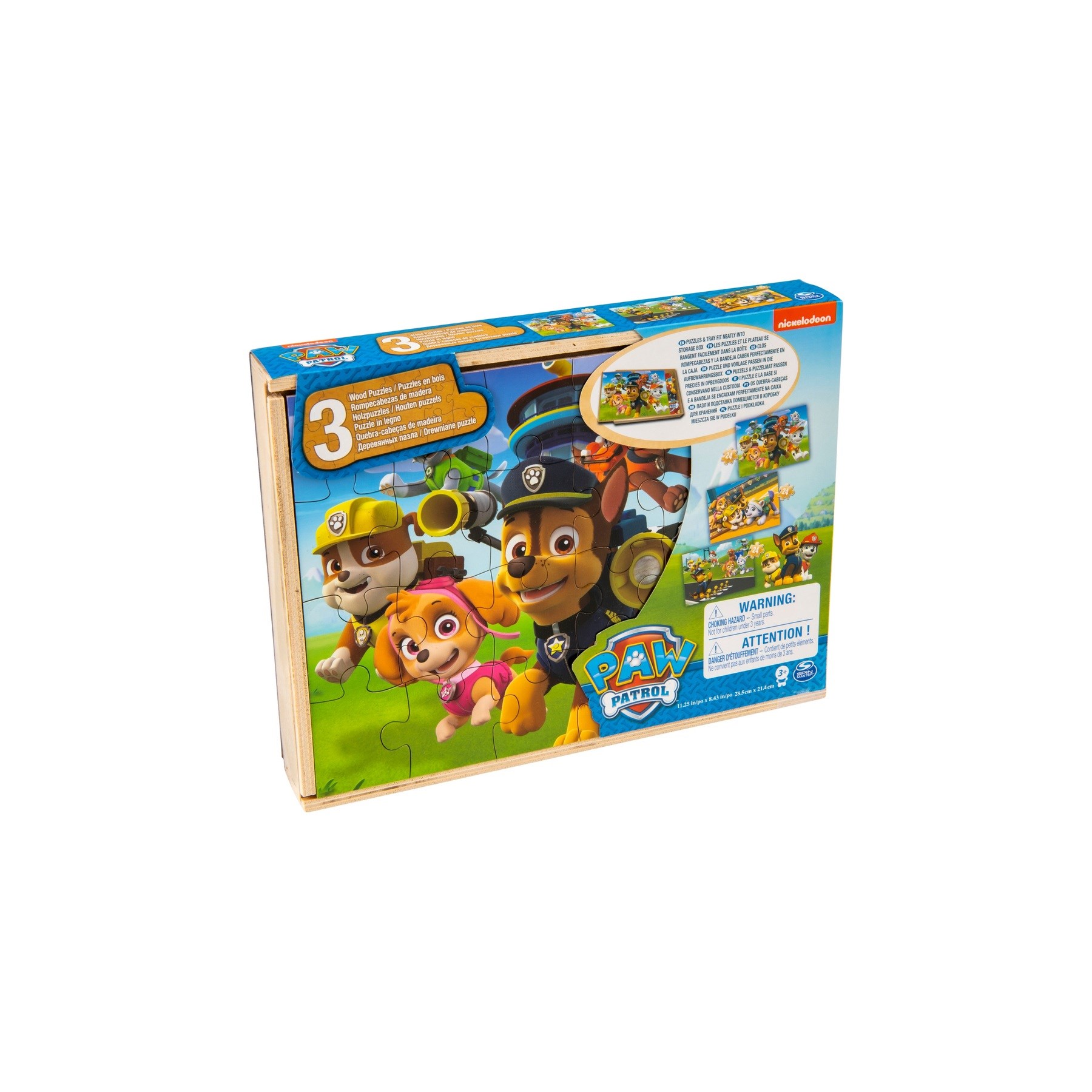 Paw Patrol Movie Wooden Puzzle 3 pack (6028789)