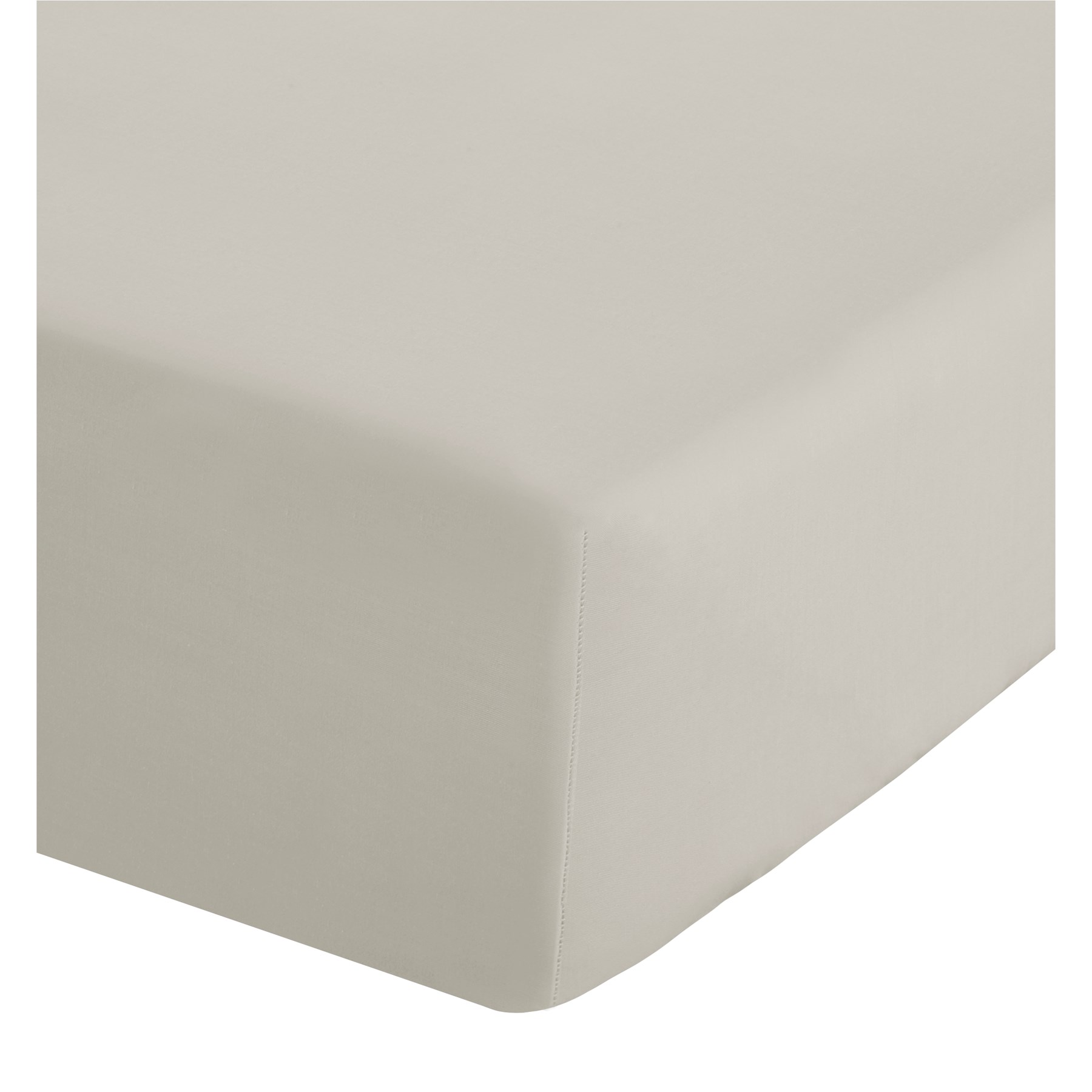 Fitted Percale Sheet Cream Single (SFD/CR 18277)
