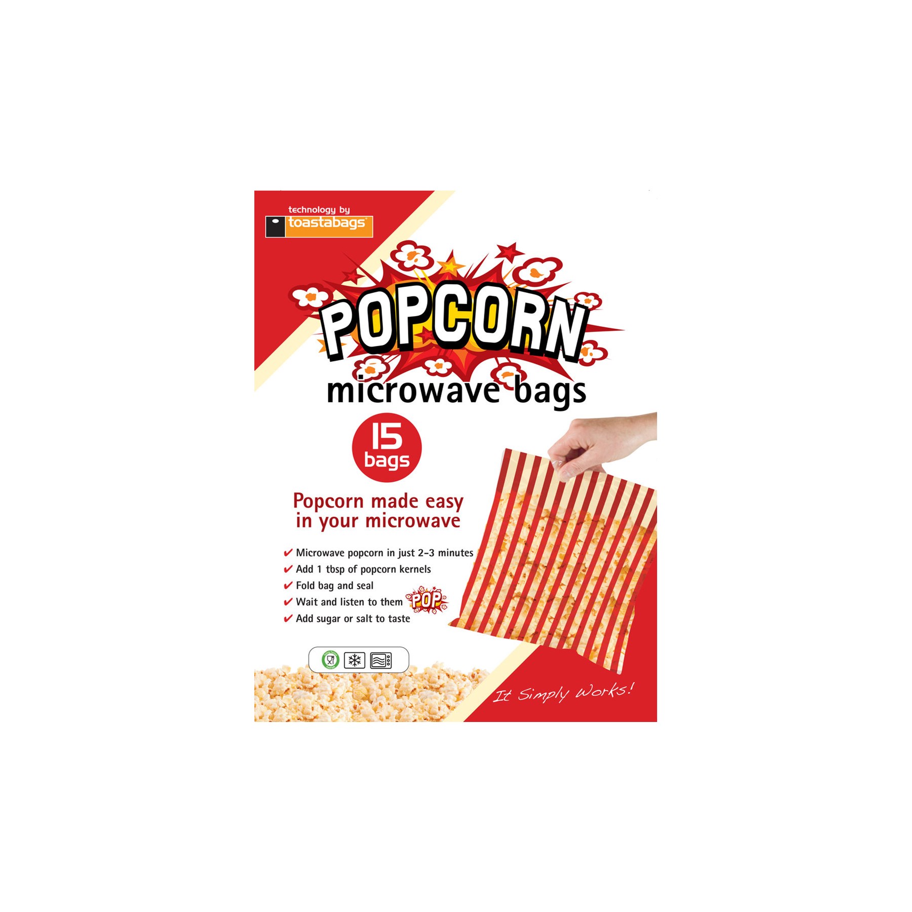 Planit Microwave Popcorn Bags 15pk (PCB15PP)