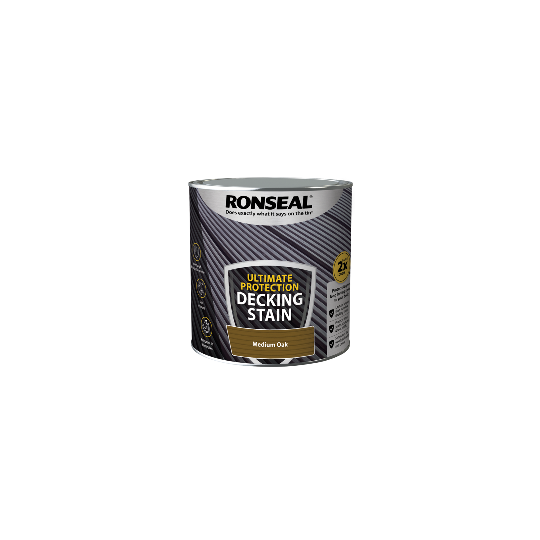 Ronseal Ultimate Decking Stain Medium Oak 2.5l (39114)