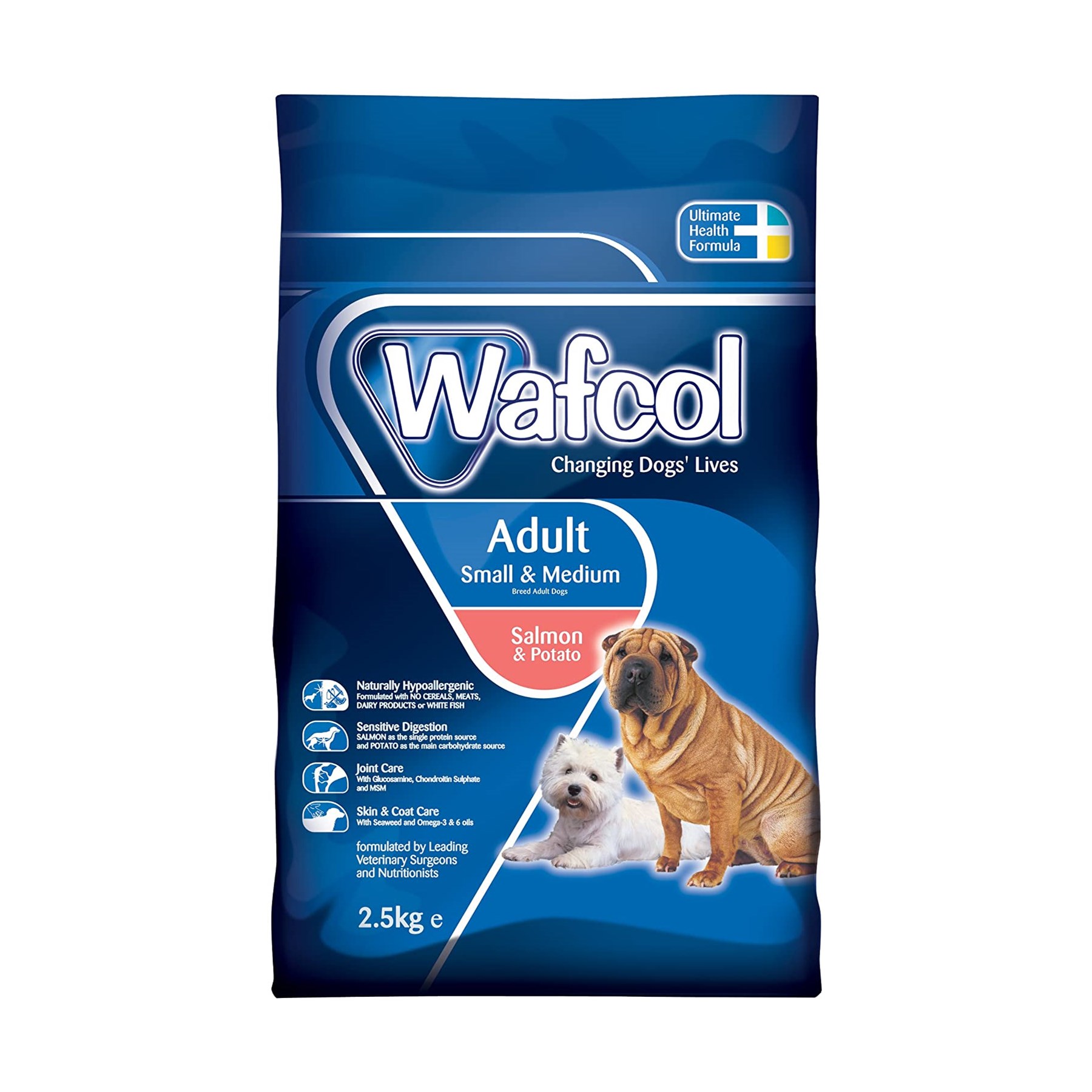 Wafcol Adult Small/med Salmon & Potato Dog Food 2.5kg (03366)