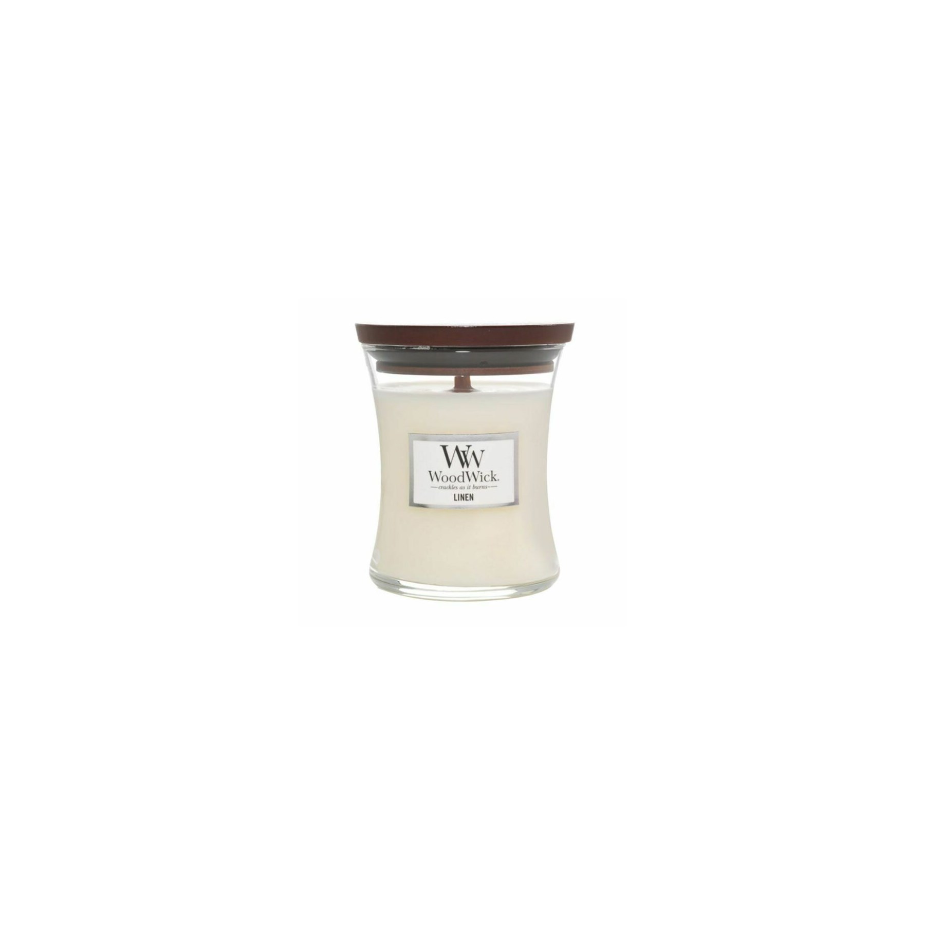 Woodwick Hourglass Candle Linen Medium (92135E)
