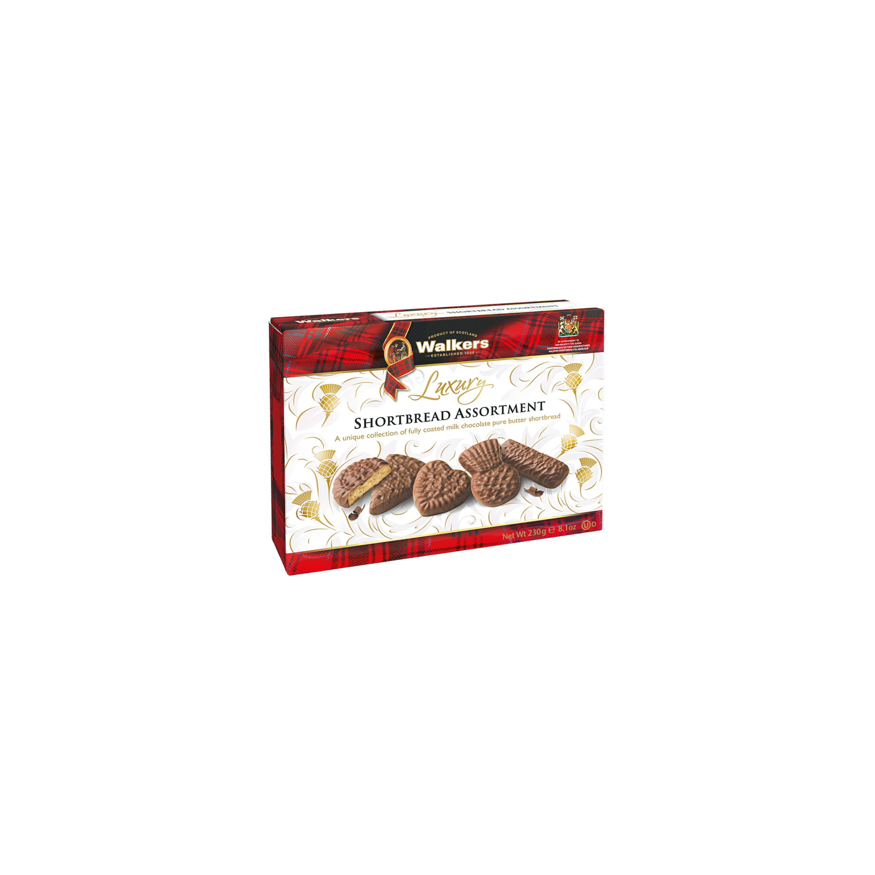 Walkers Shortbread Luxury Chocolate Asstd 230g (X2920)