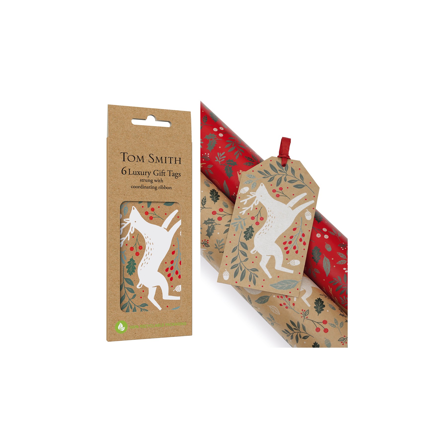 Tom Smith Festive Woodland Gift Tags XAMTT510 tom-smith-festive-woodland-gift-tags-xamtt510