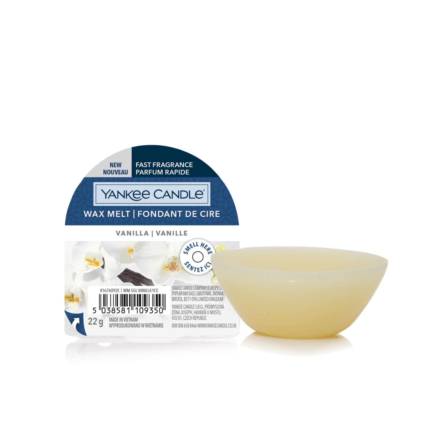 Yankee Candle Wax Melts Vanilla 22g (1676092E)