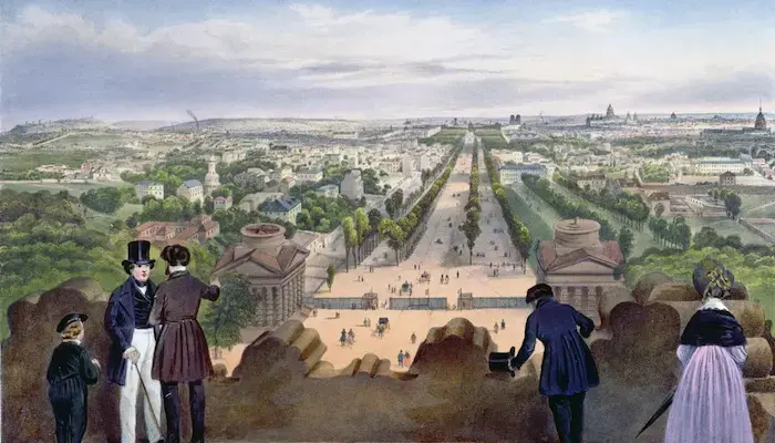 Petite balade vespérale aux Champs Elysées