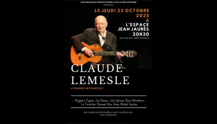 Concert de Claude Lemesle accompagné de Philippe Hervouët