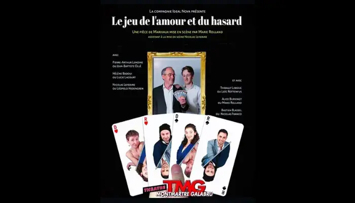Le jeu de l'amour et du hasard (Théâtre Montmartre Galabru)