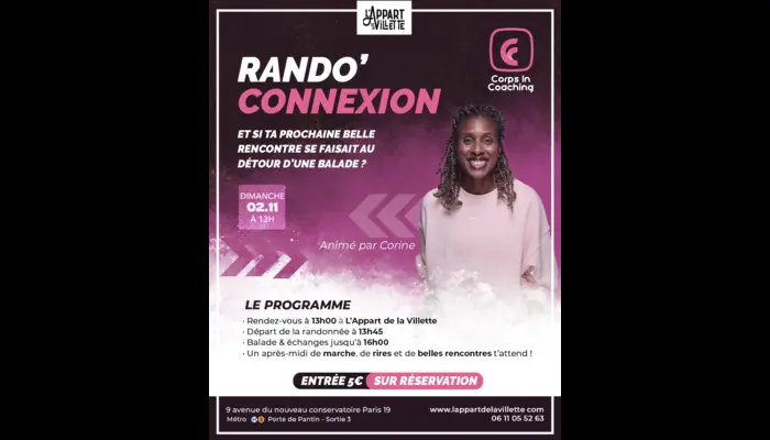 🌿🚶‍♀️💬 Rando' Connexion – Marche, Rencontre & Bonne Énergie ✨🌞 (L'APPART DE LA VILLETTE)