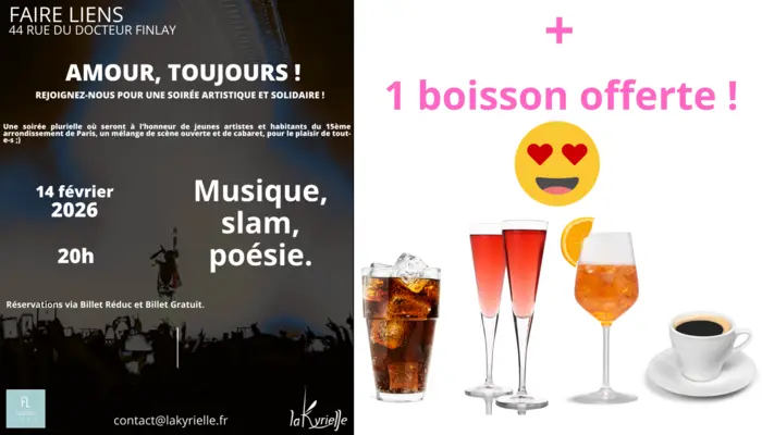 💖✨ AMOUR TOUJOURS — Soirée artistique & conviviale ✨💖