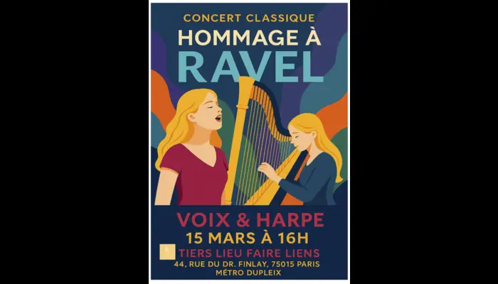 🎼 Hommage à Ravel – Voix & Harpe en concert intimiste (Fair lien)