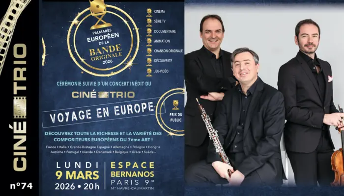 CINE-TRIO n° 74 : « VOYAGE EN EUROPE »   😍💖💖  _ 9 mars 