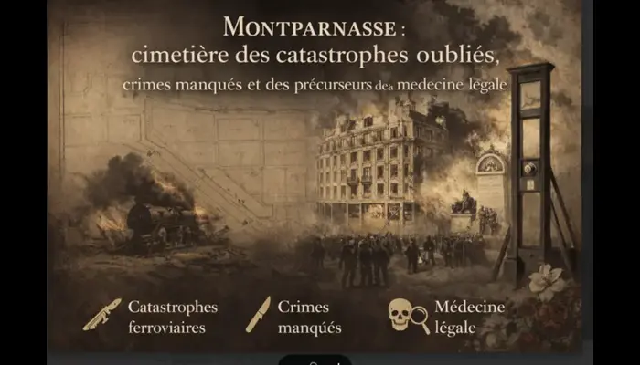 ✨ Montparnasse : le cimetière des catastrophes oubliées, des crimes manqués et des débuts de la médecine légale