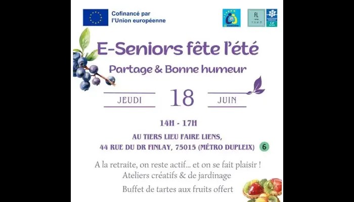 🌞 E-Seniors fête l’été : un après-midi convivial placé sous le signe du partage
