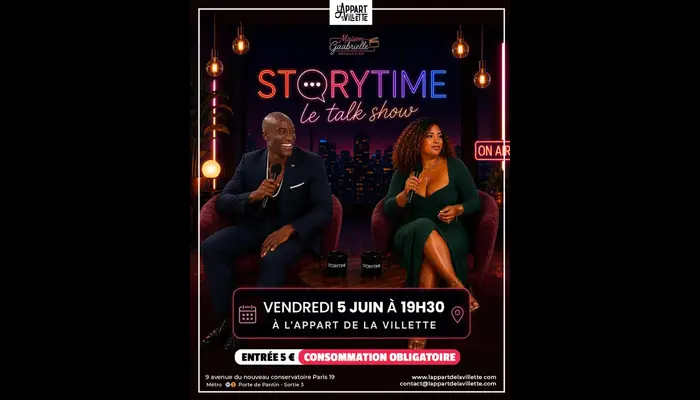 🎤😂 STORYTIME – LE TALK SHOW à L’Appart de la Villette