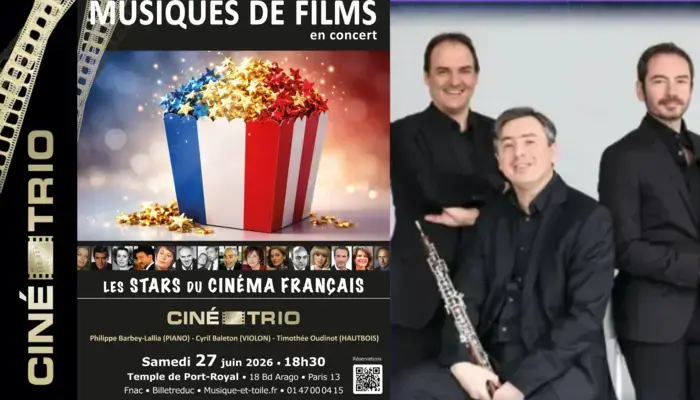 CINE-TRIO (concert n°79) : « Les STARS du CINÉMA FRANÇAIS »   😍💖💖  _ 27 juin