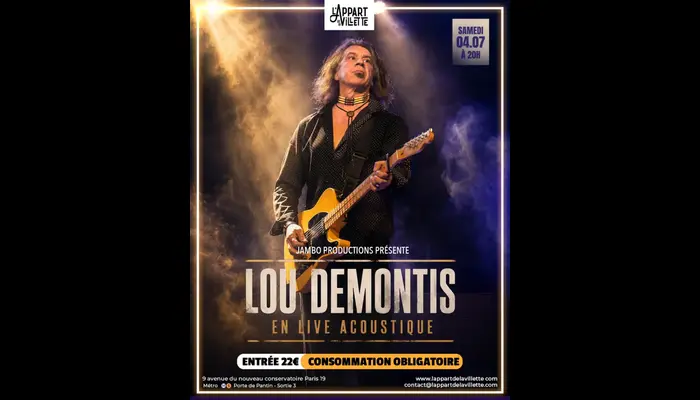 🎸🕯️ Lou Demontis en live acoustique – Une soirée musicale intime et authentique à L’Appart de la Villette