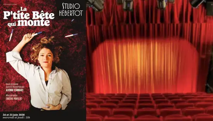 Aliénor Yzambart dans La p'tite bête qui monte (Studio Hebertot)