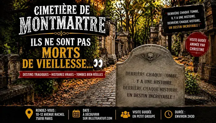 🪦 Cimetière de Montmartre : ils ne sont pas morts de vieillesse… 👀