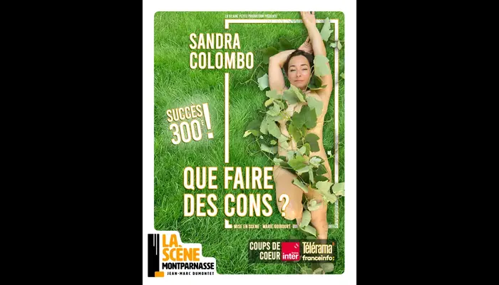 Sandra Colombo dans Que faire des cons ? (La Scène Montparnasse)