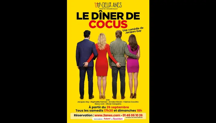 Le dîner de cocus (Théâtre des 2 Anes)