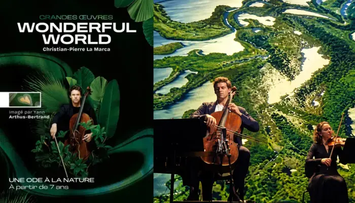 🚨⚡ FLASH DERNIÈRE MINUTE À LA SEINE MUSICALE ! 🌍✨ WONDERFUL WORLD • UN VOYAGE MUSICAL ET VISUEL AVEC YANN ARTHUS-BERTRAND ! 🎻😍