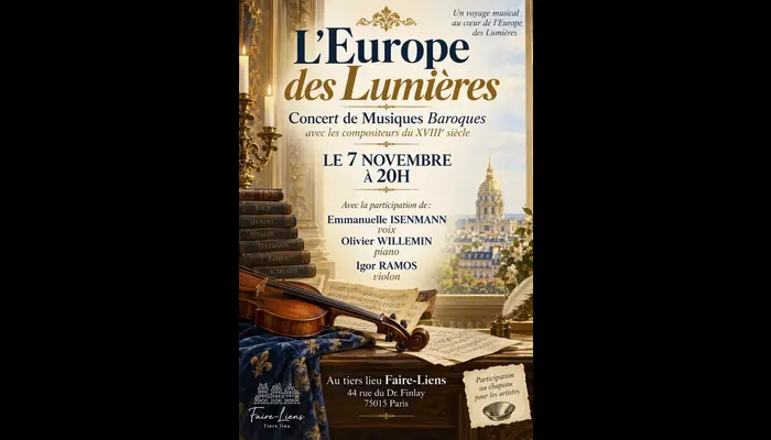 🎻 L'EUROPE DES LUMIÈRES – UN CONCERT BAROQUE D'EXCEPTION ! ✨