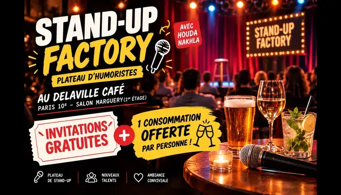🎁🎤 MÉGA BON PLAN BILLETGRATUIT : LE SPECTACLE + VOTRE CONSOMMATION OFFERTS ! 🍷✨