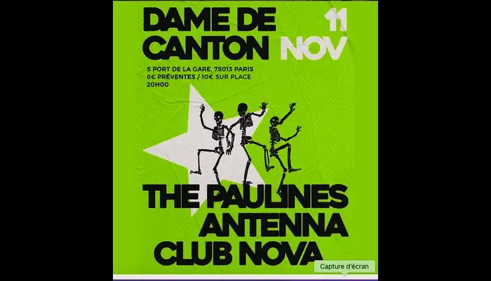 THE PAULINES x CLUB NOVA x ANTENNA  (La Dame de Canton) (Invitations Exclusives 💖)