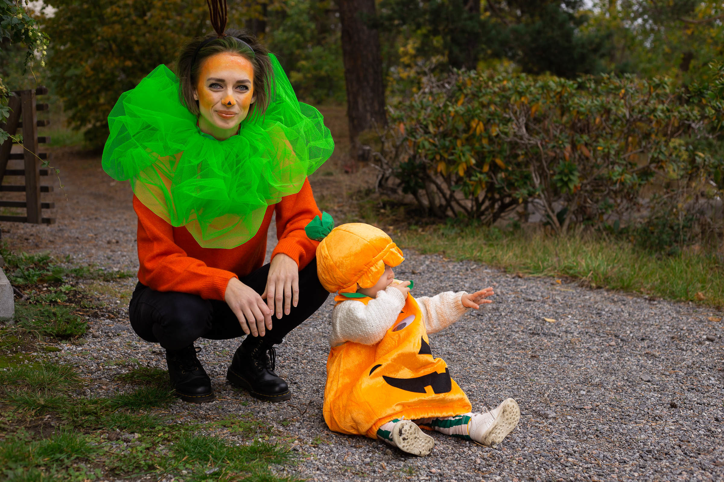 Klä ut dig till en pumpa på Halloween