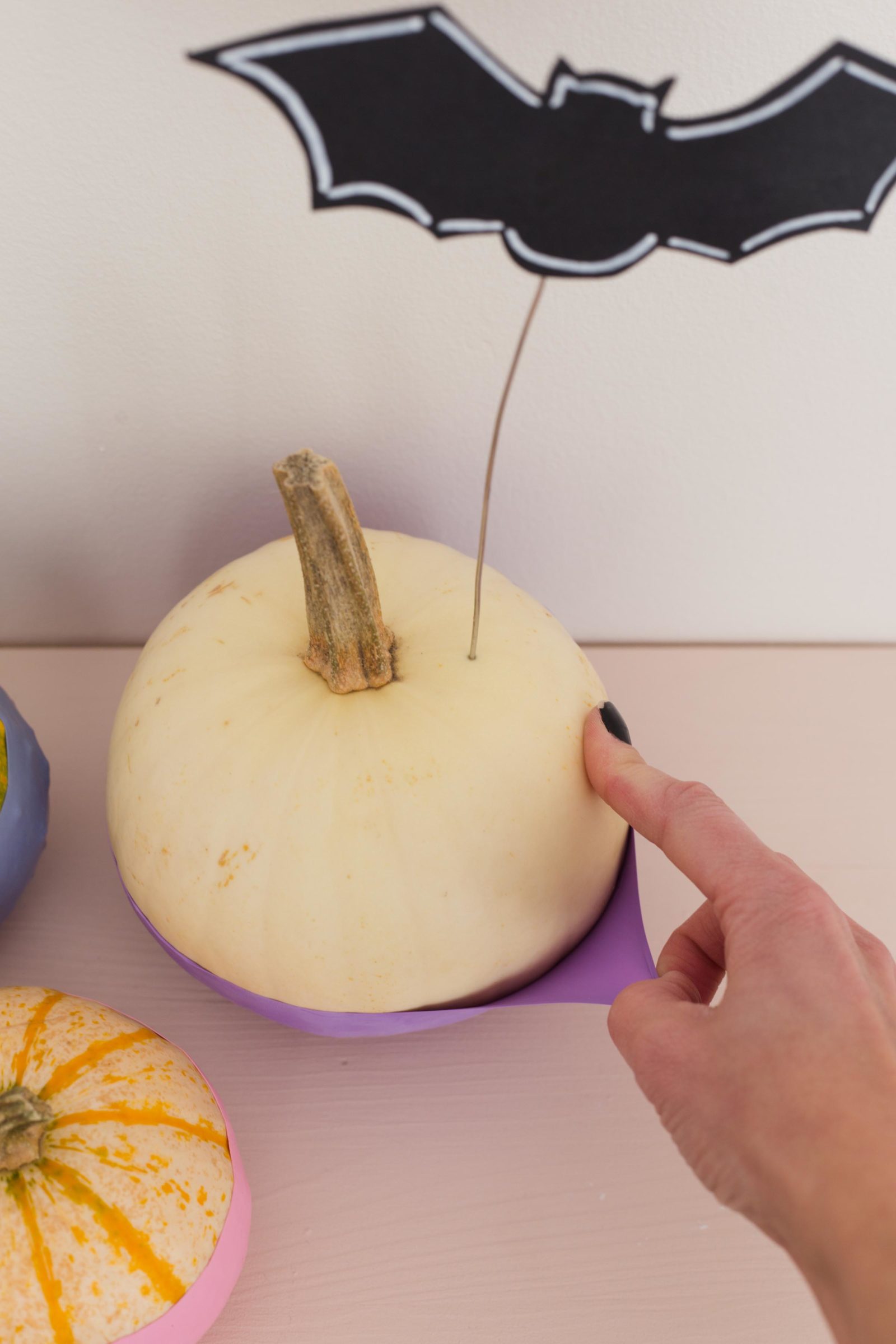 No carve halloweenpumpa - Pumpa med ballong