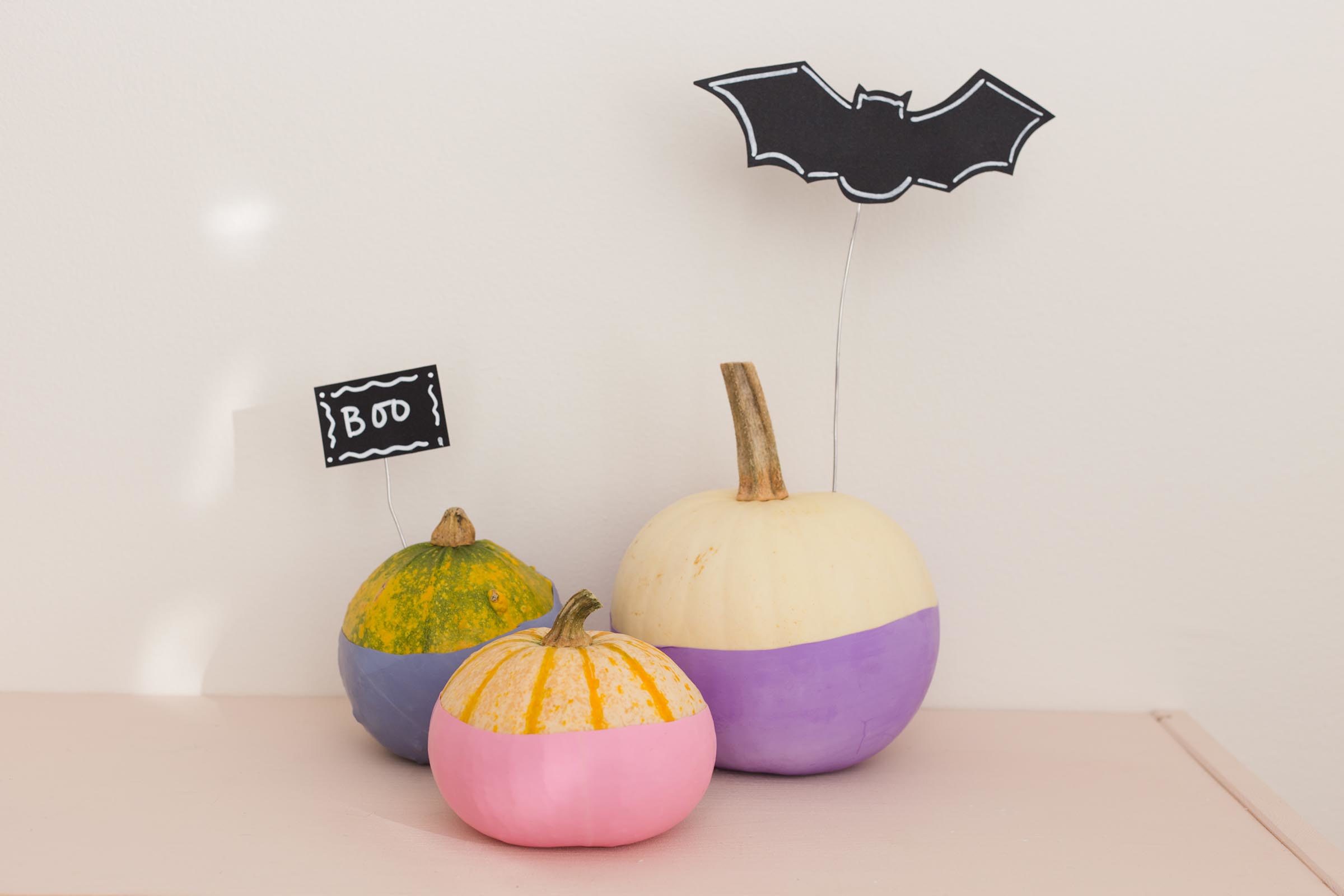 No carve halloweenpumpa - Pumpa med ballong