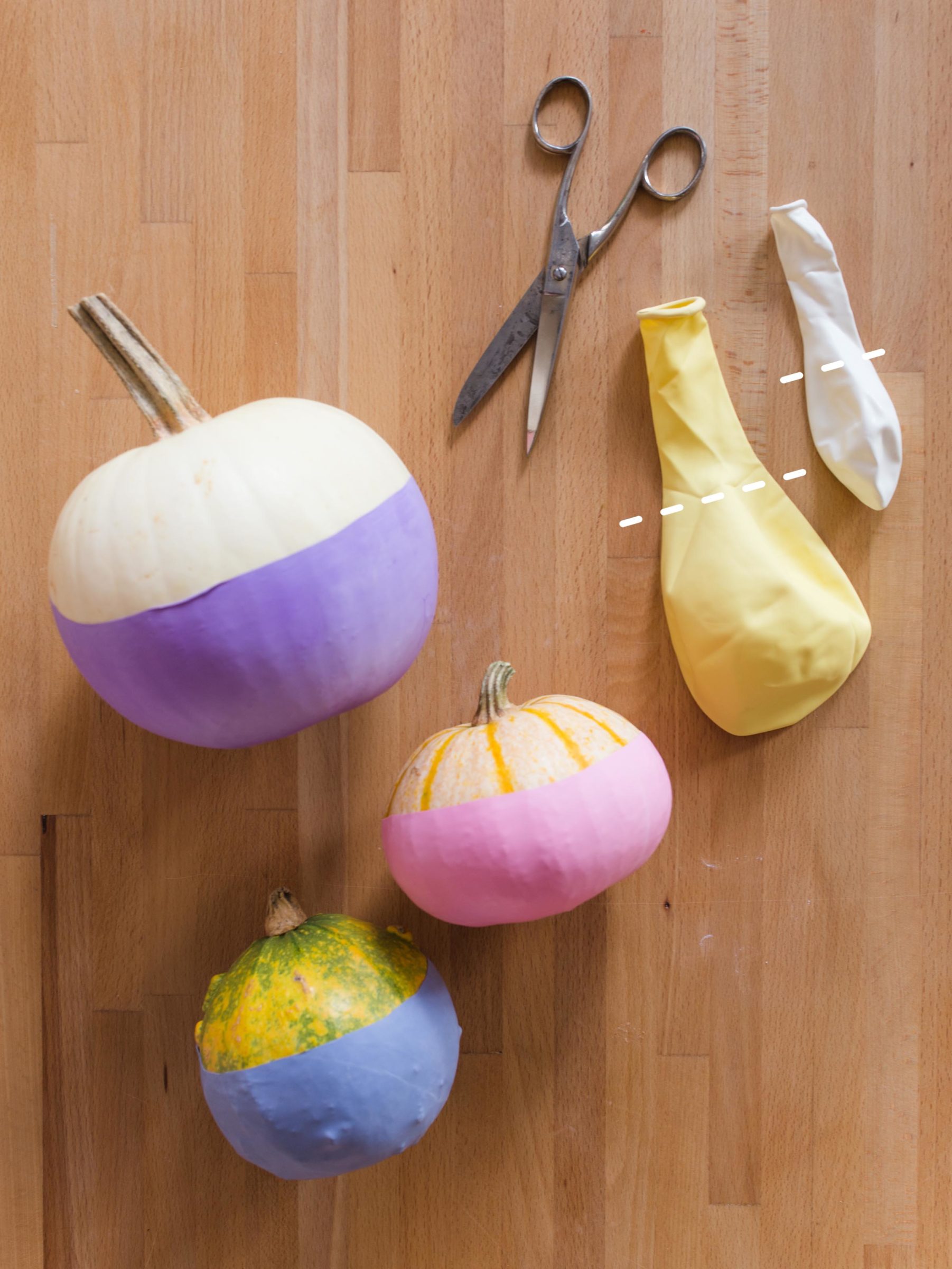 No carve halloweenpumpa - Pumpa med ballong
