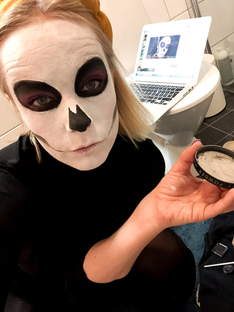 Dia de los muertos smink