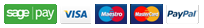 We accept Visa, Maestro & Mastercard through SagePay, & PayPal We accept Visa, Maestro & Mastercard through SagePay, & PayPal