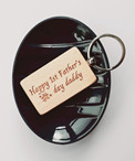 Father's Day Rectangle Wooden Keyring