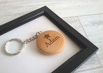 Personalised Wooden Keyring - Name and Initial