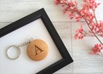 Personalised Wooden Keyring - Name and Initial